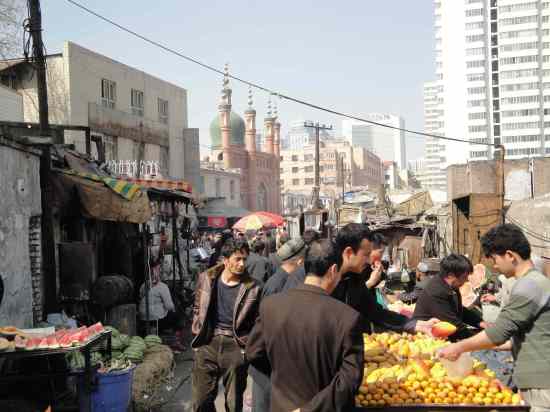 Back street market in Urumqi